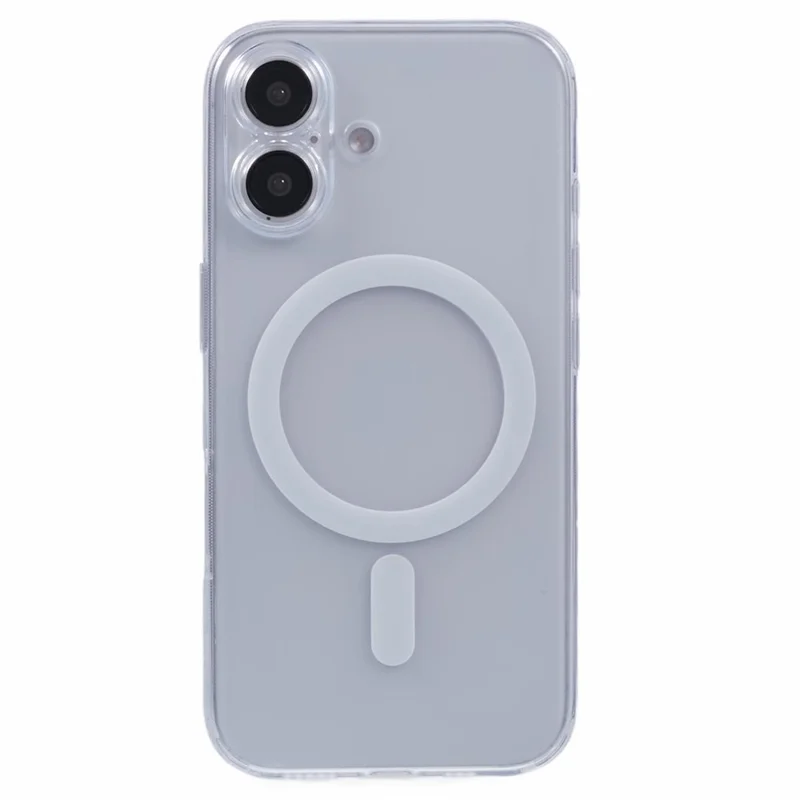 JAUCASE For iPhone 16 Case Matte Anti-Fingerprint Back Cover Compatible with MagSafe - White
