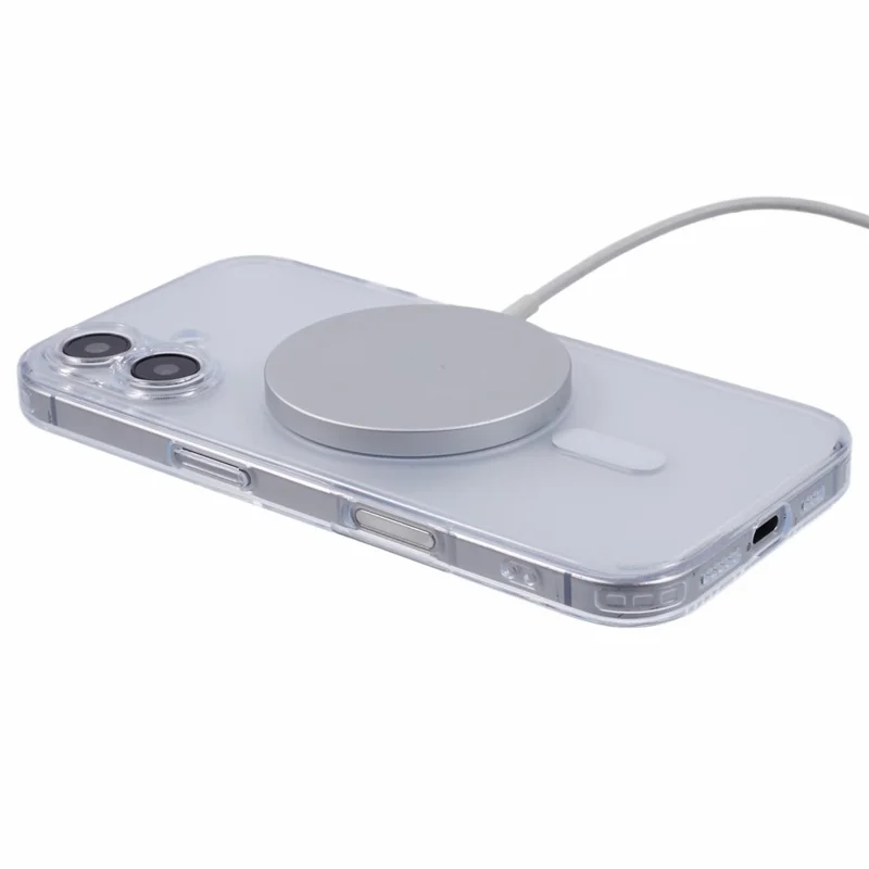 JAUCASE For iPhone 16 Case Matte Anti-Fingerprint Back Cover Compatible with MagSafe - White
