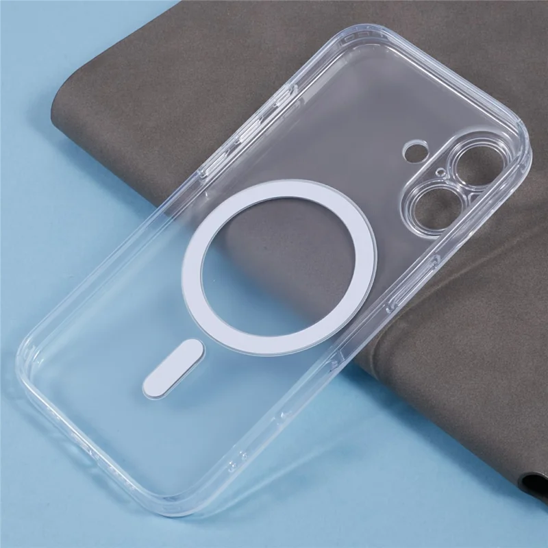 JAUCASE For iPhone 16 Case Matte Anti-Fingerprint Back Cover Compatible with MagSafe - White