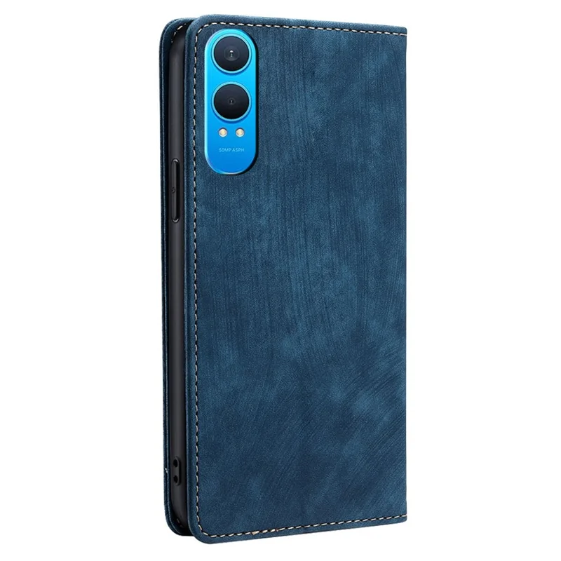 For OnePlus Nord CE4 Lite 5G / Oppo K12x 5G (China) Case RFID Blocking Wallet Leather Phone Cover - Blue