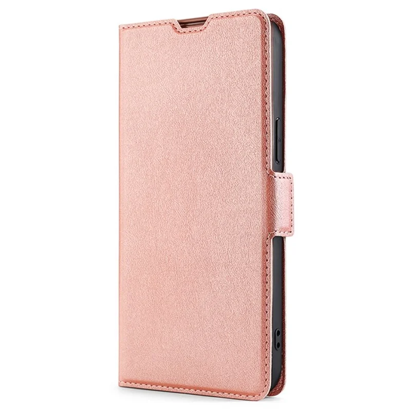 For Motorola Edge (2024) 5G Case Card Holder PU Leather Phone Cover - Rose Gold