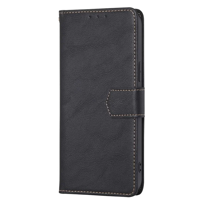 For Motorola Edge (2024) 5G Case Leather Phone Cover with RFID Blocking Wallet - Black