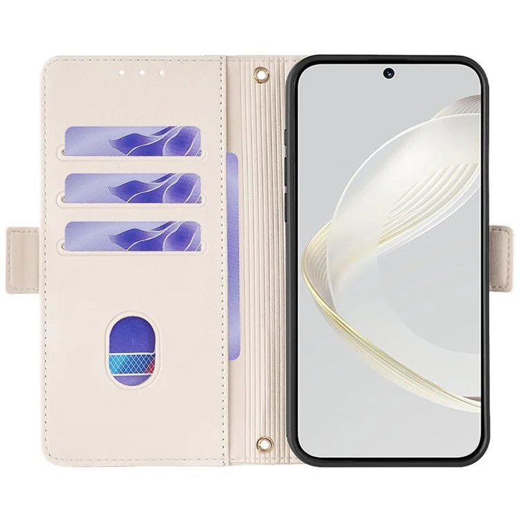 Pour Étui Motorola Edge (2024) 5G, Étui Portefeuille en Cuir PU avec Support et Bandoulière Détachable - Blanc