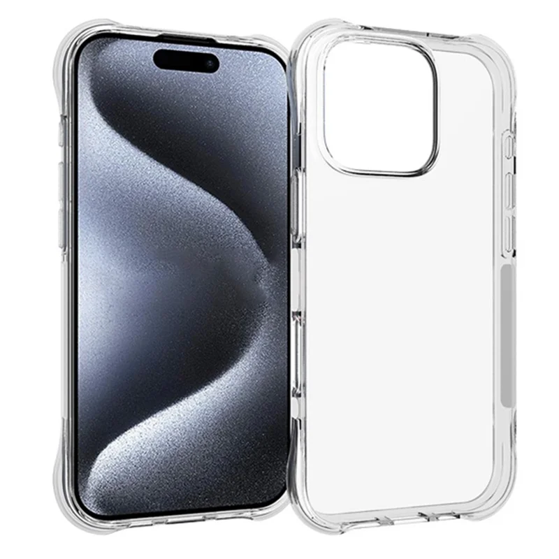 Bulk Purchasing For iPhone 16 Clear Case Four Corner Shockproof TPU Phone Cover Large Cutouts