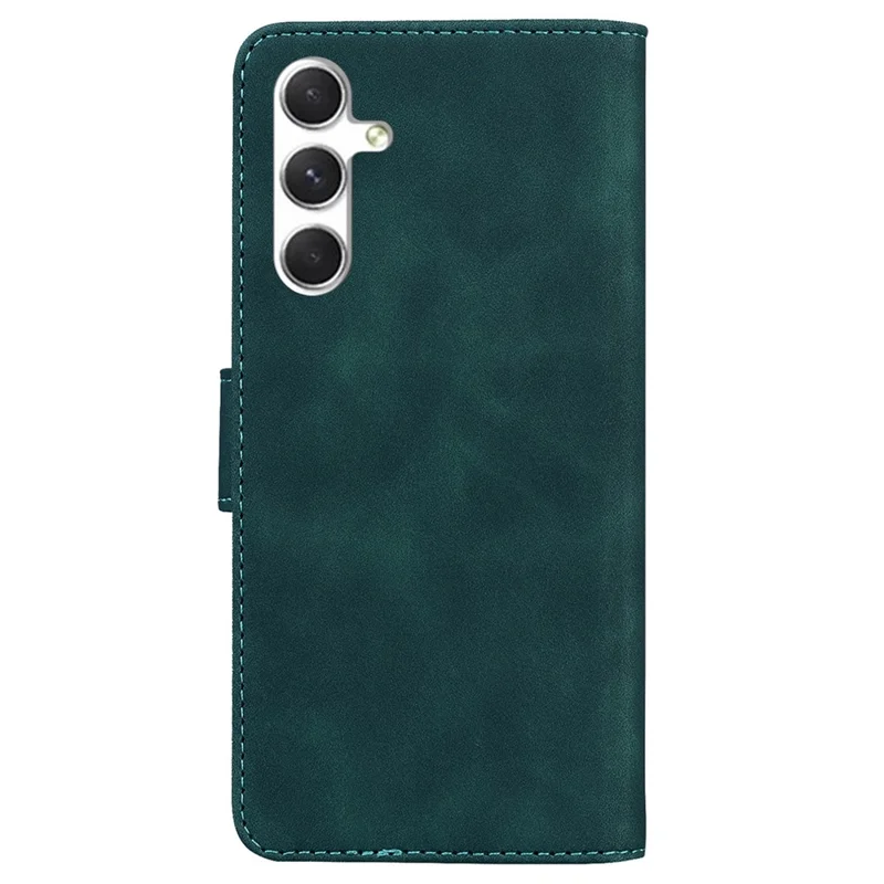 Voor Samsung Galaxy S25+ Hoesje Effen Kleur Leren Portemonnee Telefoonhoes - Groen