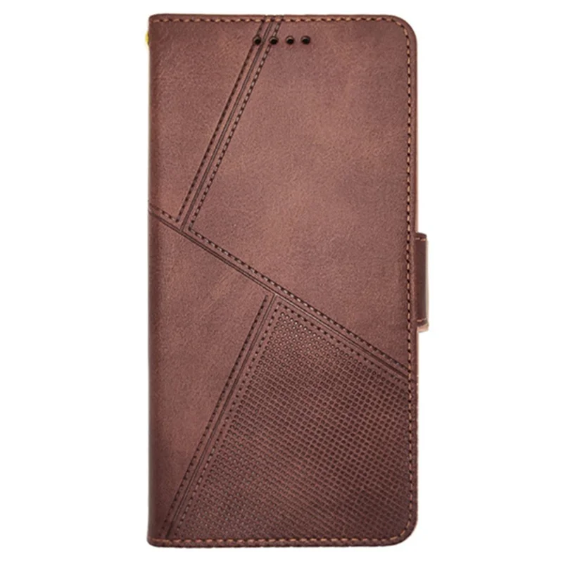 IDEWEI For Xiaomi Redmi Note 14 5G Case Leather Wallet Phone Cover Stand Calf Texture - Coffee