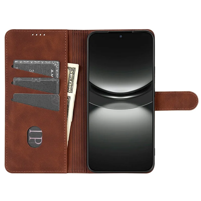 AZNS Für Xiaomi Redmi Note 14 Pro+ 5G Hülle PU Leder Brieftasche Handyhülle - Braun