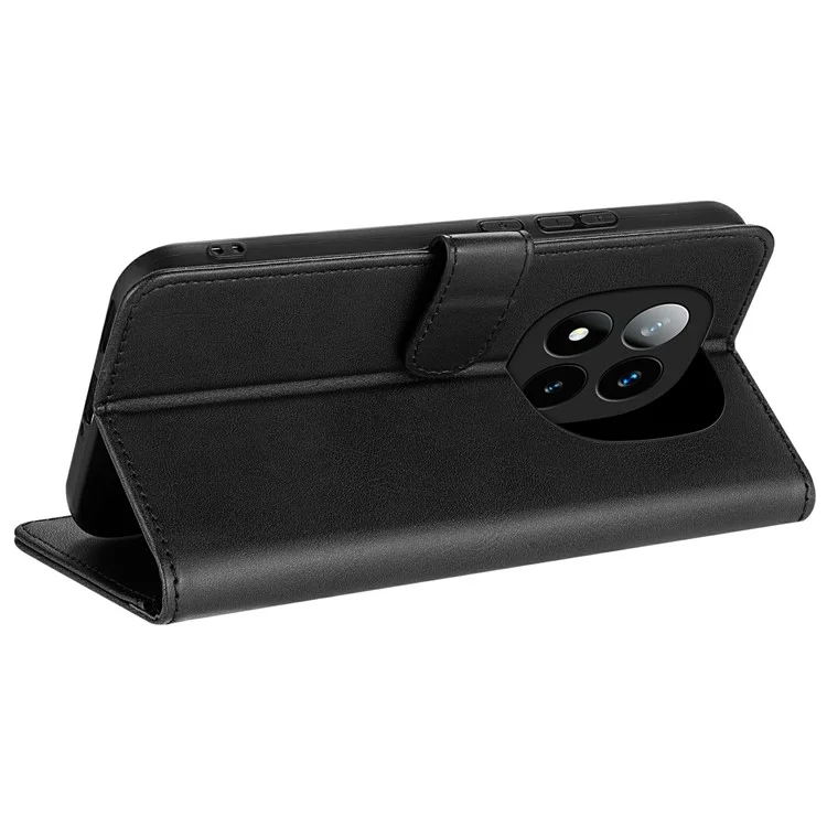 AZNS For Xiaomi Redmi Note 14 Pro+ 5G Case PU Leather Wallet Phone Cover - Black