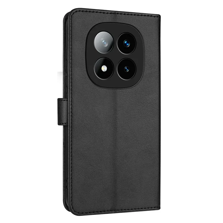 AZNS For Xiaomi Redmi Note 14 Pro+ 5G Case PU Leather Wallet Phone Cover - Black