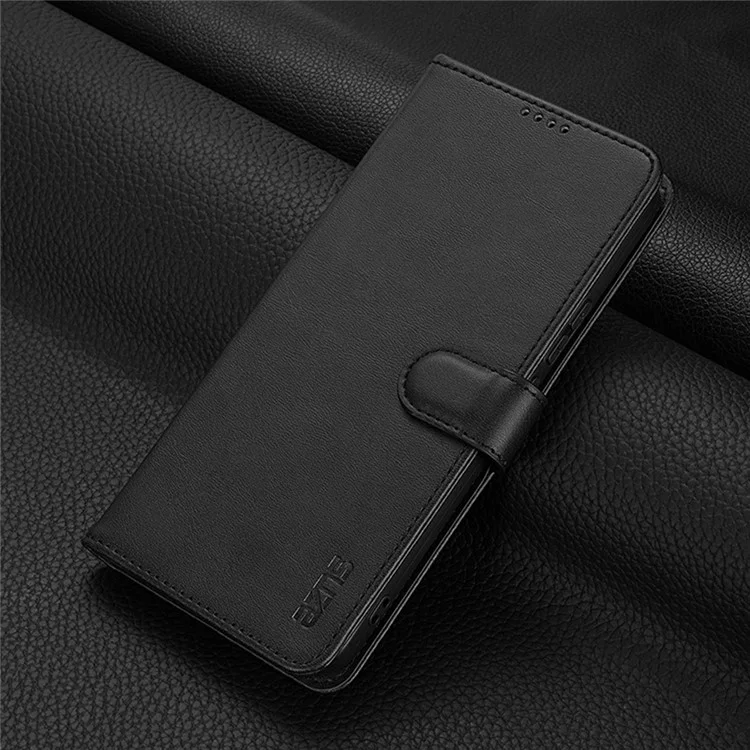 AZNS For Xiaomi Redmi Note 14 Pro+ 5G Case PU Leather Wallet Phone Cover - Black