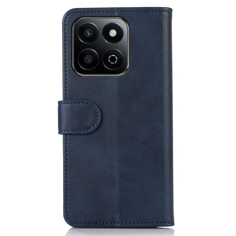 For Honor X7c 5G / X7c 4G / 200 Smart 5G / Play 60 Plus 5G Case Cowhide Texture Leather Wallet Phone Cover with Stand - Blue