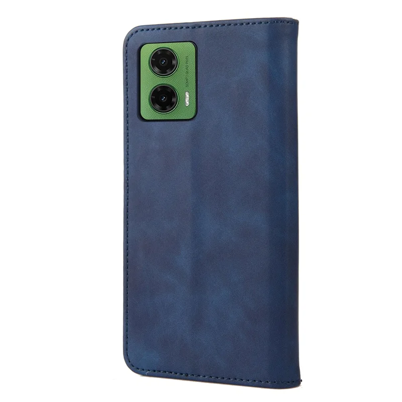 For Motorola Moto G35 5G Case PU Leather Shockproof Protection Wallet Phone Cover - Blue