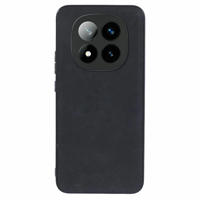 Obudowa do Xiaomi Redmi Note 14 Pro+ 5G, retro etui z powłoką z kory pu + PC + TPU, kolor czarny