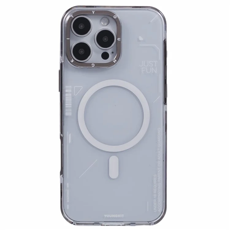 YOUNGKIT Detachable 2-in-1 Case for iPhone 16 Pro Phone Cover Compatible with MagSafe - Titanium Gold