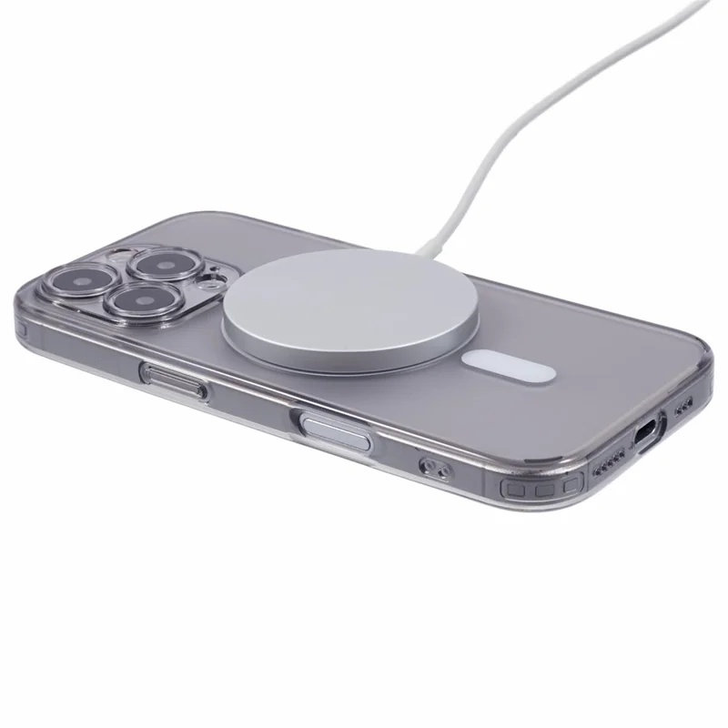 JAUCASE voor iPhone 16 Pro Max hoesje, mat anti-vingerafdruk achterkant, compatibel met MagSafe - Zwart