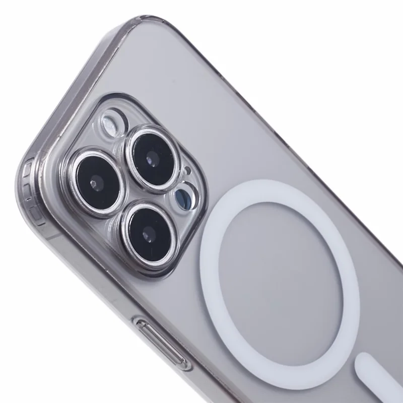 JAUCASE voor iPhone 16 Pro Max hoesje, mat anti-vingerafdruk achterkant, compatibel met MagSafe - Zwart