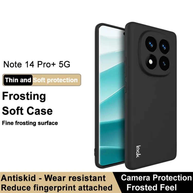 IMAK UC-3 Serie für Xiaomi Redmi Note 14 Pro+ 5G Hülle Matte Anti-Fingerabdruck Soft TPU Cover