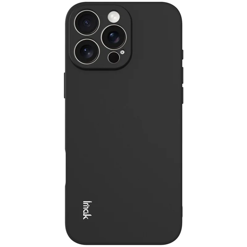 IMAK UC-4 Series for iPhone 16 Pro Max TPU Case Soft Phone Cover Straight Edge - Black