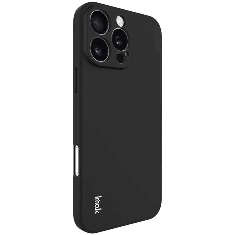 IMAK UC-4 Series for iPhone 16 Pro Max TPU Case Soft Phone Cover Straight Edge - Black