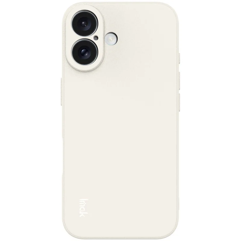 IMAK UC-4 Series for iPhone 16 TPU Case Soft Phone Cover Straight Edge - White