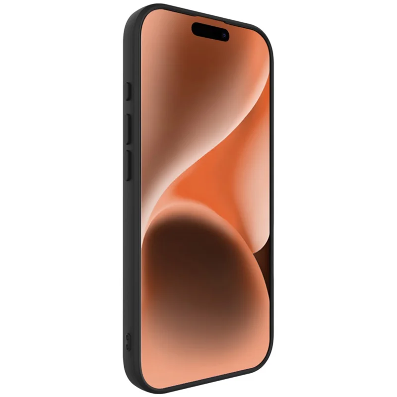 IMAK UC-4 Series for iPhone 16 Pro TPU Case Soft Phone Cover Straight Edge - Black