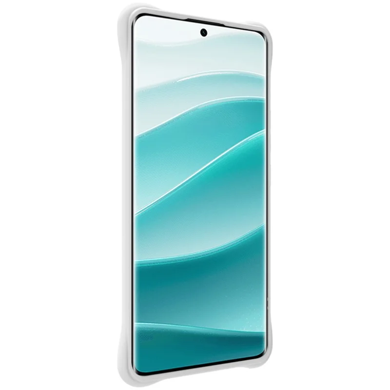 IMAK UC-6 Series for Xiaomi Redmi Note 14 Pro+ 5G Case Water Drop Texture Anti-Skid Matte TPU Cover - Matte White