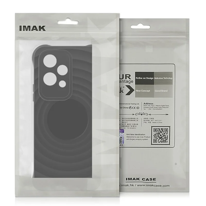 IMAK UC-6 Series for Xiaomi Redmi Note 14 Pro+ 5G Case Water Drop Texture Anti-Skid Matte TPU Cover - Matte White