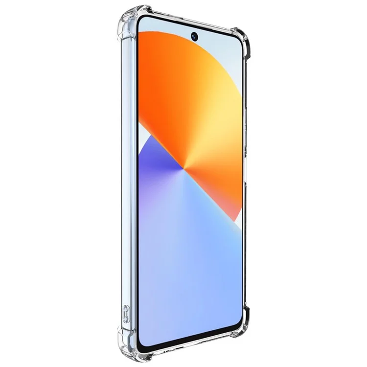 IMAK UX-4 Series for Infinix Note 30 5G / 4G Case Straight Frame Four Corner Shockproof Clear TPU Cover