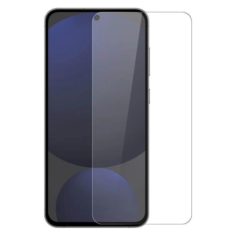 NORTHJO Per Samsung Galaxy S25 Custodia in TPU + Pellicola in Vetro Temperato (Supporta lo sblocco con impronta digitale) - Trasparente