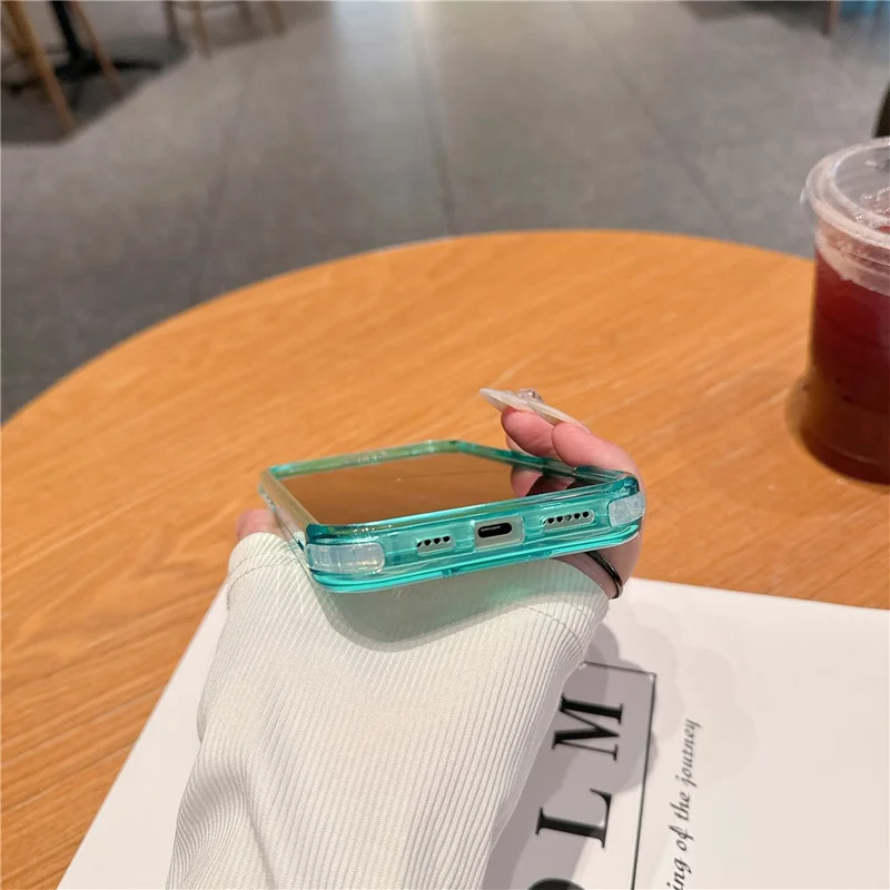 For iPhone 16 Pro Max Case Detachable 2-in-1 TPU+PC Clear Drop-Proof Phone Cover - Mint Green