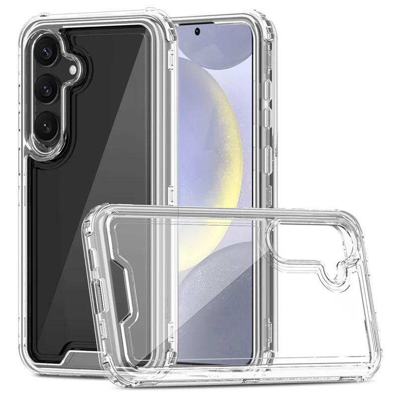 Bulk Purchasing For Samsung Galaxy S24 Case Detachable 2-in-1 TPU+PC Clear Drop-Proof Phone Cover - Transparent
