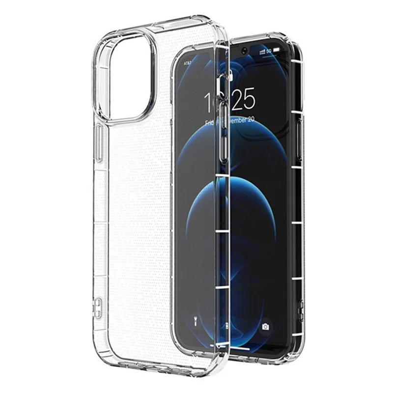 Groothandel voor iPhone 16 Pro hoesje transparant TPU valbescherming luchtkussen telefoonhoes