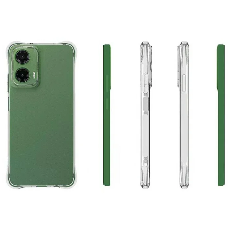 Per Motorola Moto G35 5G Clear Phone Case 2.0mm Thickness Shockproof TPU Phone Cover