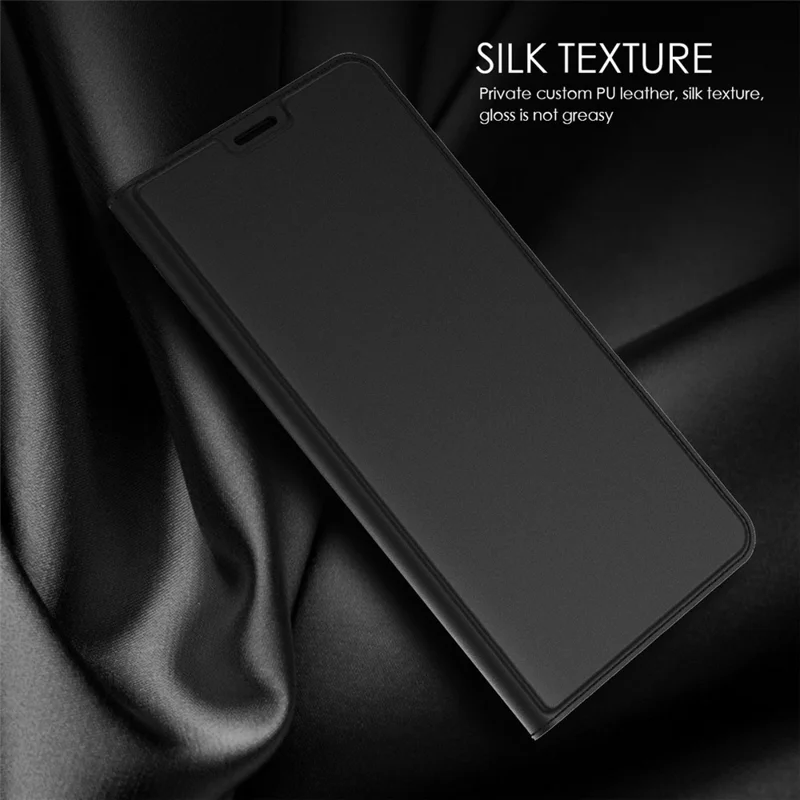 For Xiaomi Redmi Note 14 Pro 5G / Poco X7 5G Case PU Leather Phone Cover with Card Holder Stand Magnetic Closure - Black