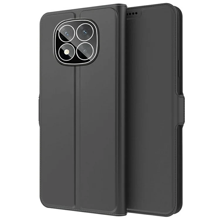 Per Xiaomi Redmi Note 14 Pro 5G Custodia antiurto TPU interno guscio in pelle Cover per telefono con slot per schede - Nero