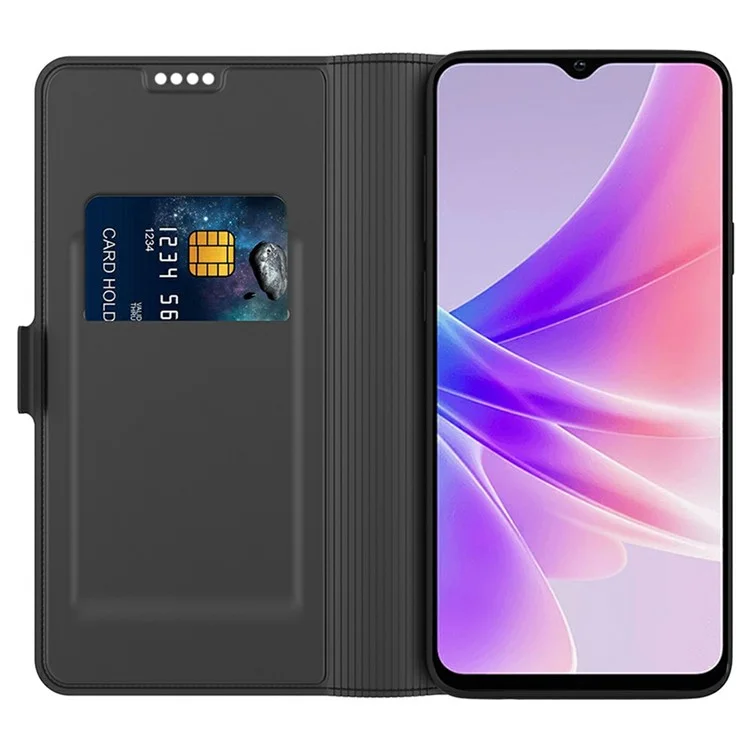 Per Xiaomi Redmi Note 14 Pro 5G Custodia antiurto TPU interno guscio in pelle Cover per telefono con slot per schede - Nero