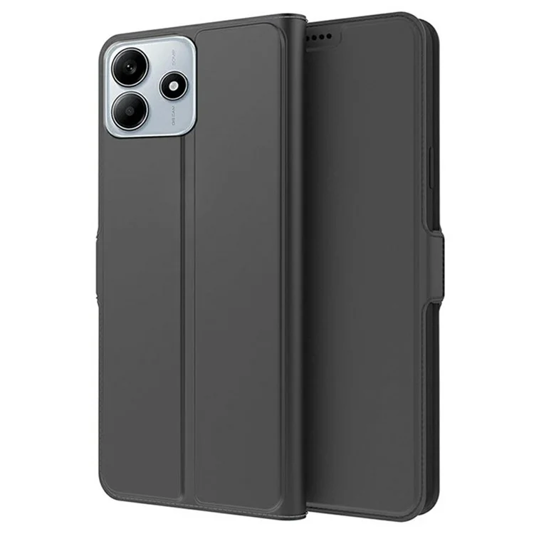 Per Xiaomi Redmi Note 14 5G Custodia Shockproof TPU Guscio Interno Pelle Cover Telefono Slot Scheda - Nero