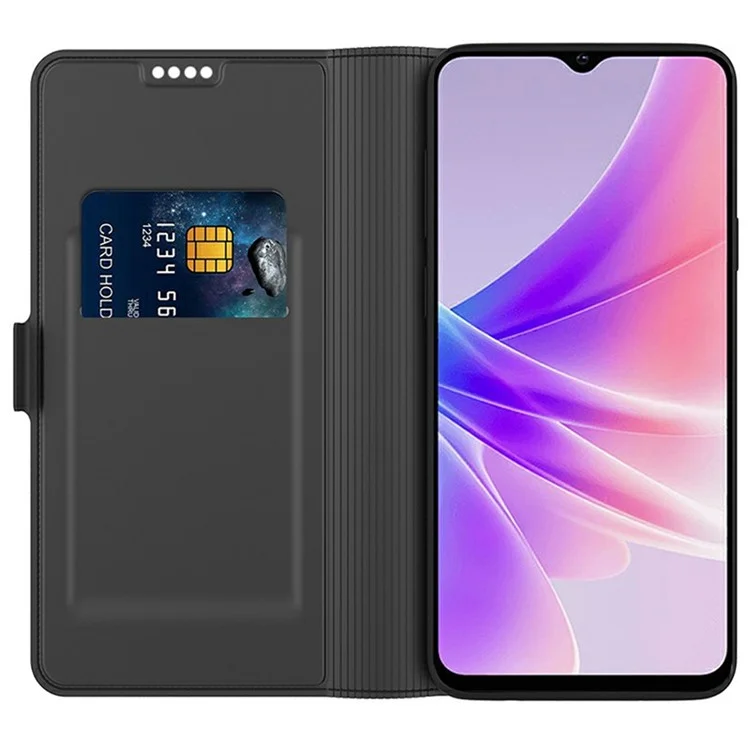 Per Xiaomi Redmi Note 14 5G Custodia Shockproof TPU Guscio Interno Pelle Cover Telefono Slot Scheda - Nero