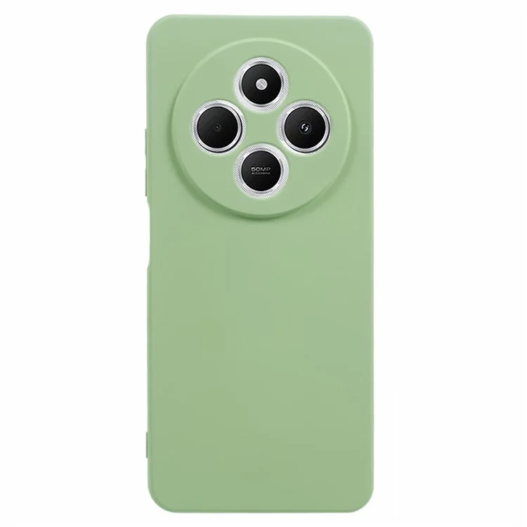 Для Xiaomi Poco C75 4G / Redmi 14R 5G / 14C 4G Чехол TPU Мягкая Задняя Панель Противоударная Волокнистая Подкладка Чехол для Телефона - Матча Зеленый