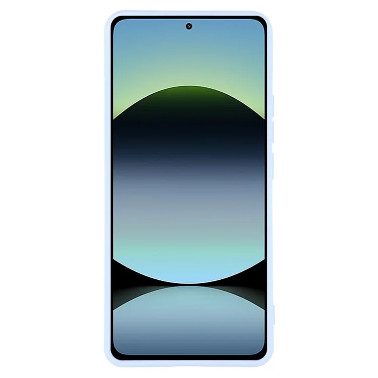 For Xiaomi Redmi Note 14 5G Case TPU Back Soft Anti-Scratch Fiber Lining Phone Cover - Baby Blue