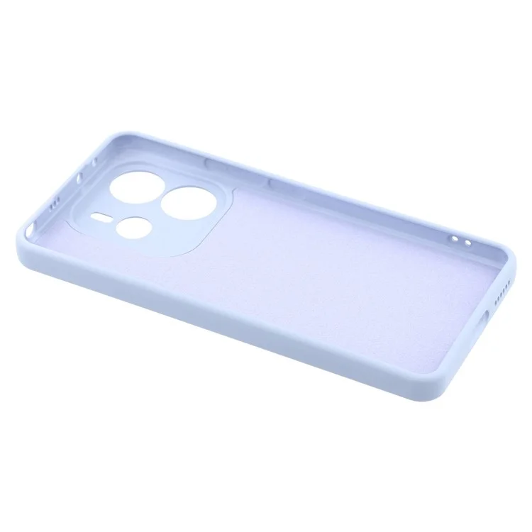 For Xiaomi Redmi Note 14 5G Case TPU Back Soft Anti-Scratch Fiber Lining Phone Cover - Baby Blue