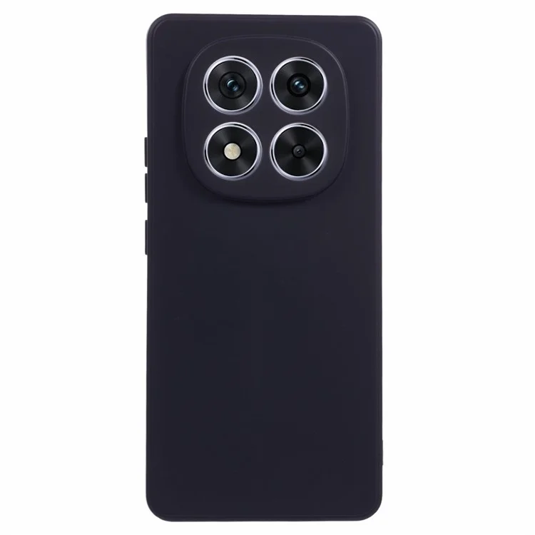 Para Xiaomi Redmi Note 14 Pro 5G Case TPU Back Soft Anti-Scratch Fiber Lining Phone Cover - Black