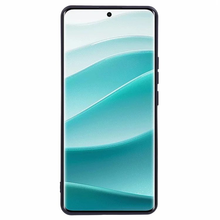 Para Xiaomi Redmi Note 14 Pro 5G Case TPU Back Soft Anti-Scratch Fiber Lining Phone Cover - Black