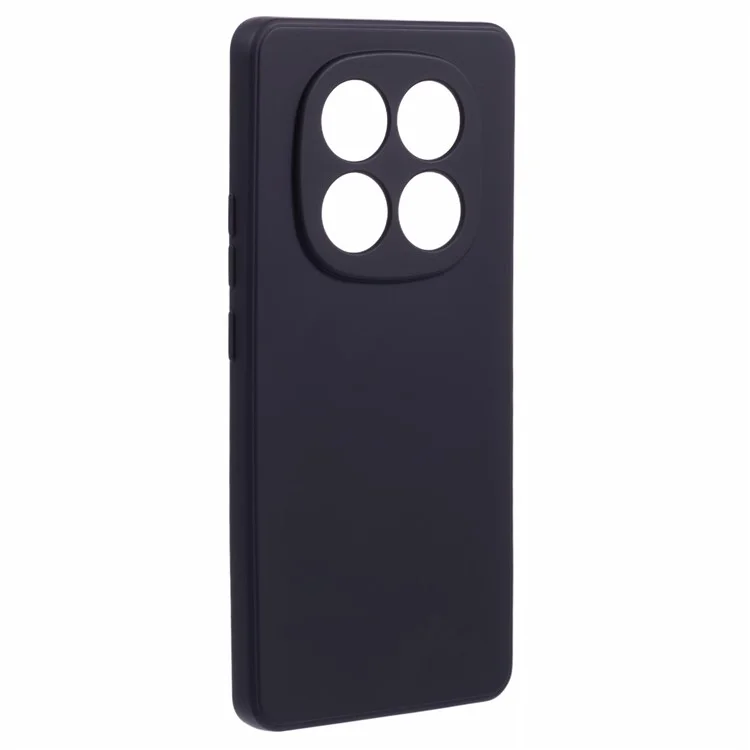 Para Xiaomi Redmi Note 14 Pro 5G Case TPU Back Soft Anti-Scratch Fiber Lining Phone Cover - Black