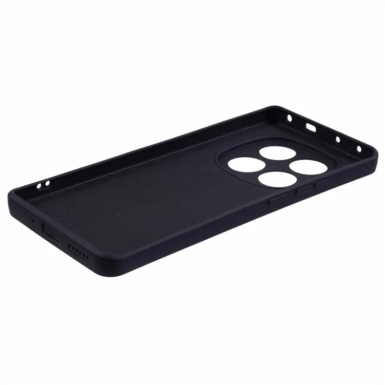 Para Xiaomi Redmi Note 14 Pro 5G Case TPU Back Soft Anti-Scratch Fiber Lining Phone Cover - Black
