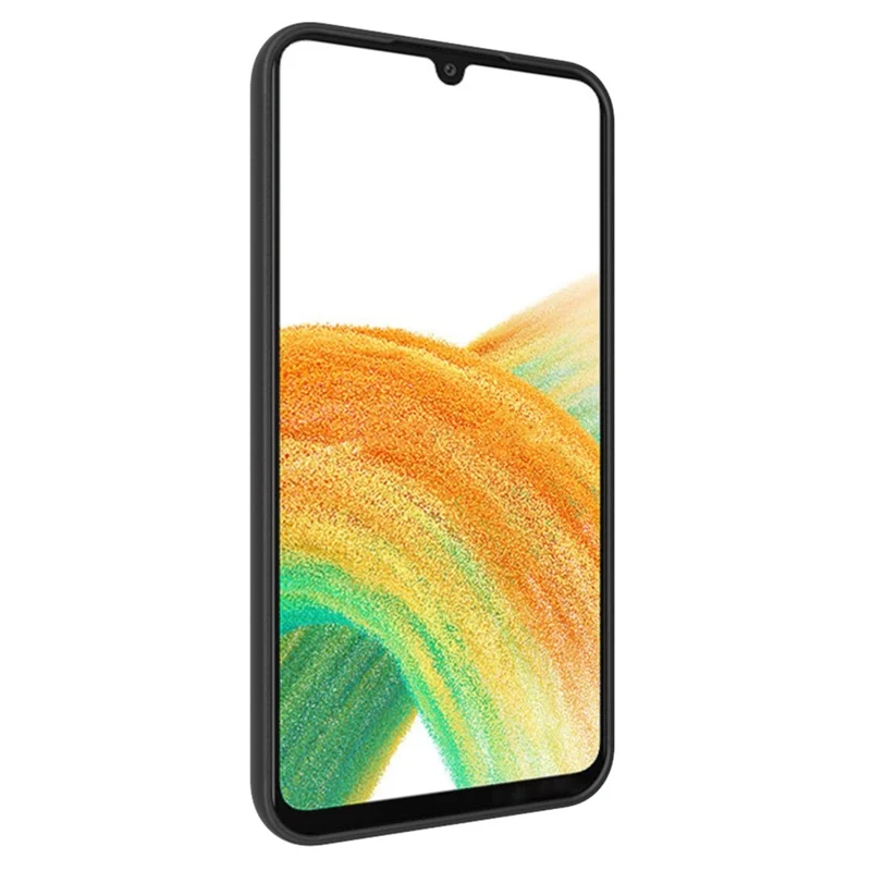 10 pezzi / confezione per Samsung Galaxy A34 5G Case Anti-Fingerprint Soft TPU Protective Cover - Nero