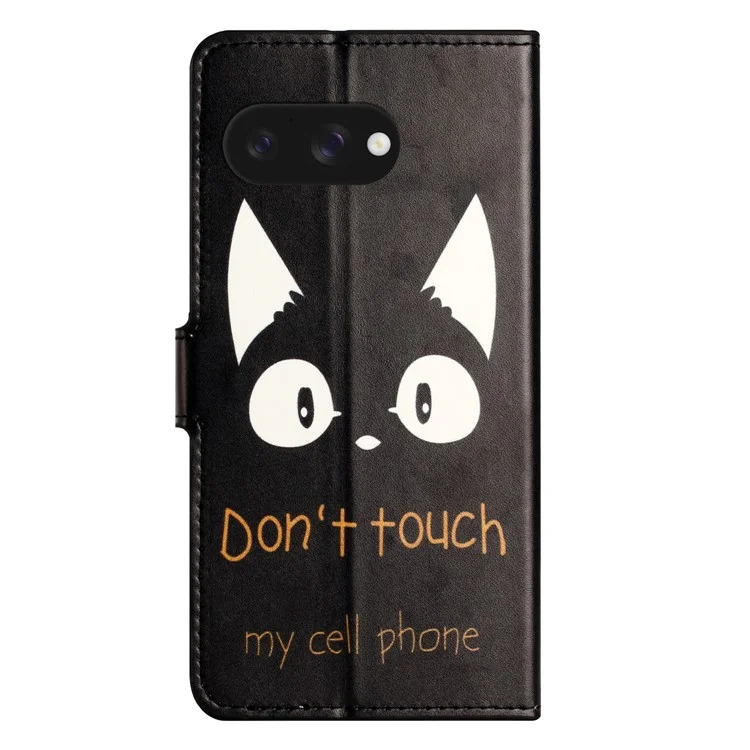 Per Google Pixel 9a Case Pattern Print PU Leather Wallet Phone Cover - Orecchie di Gatto