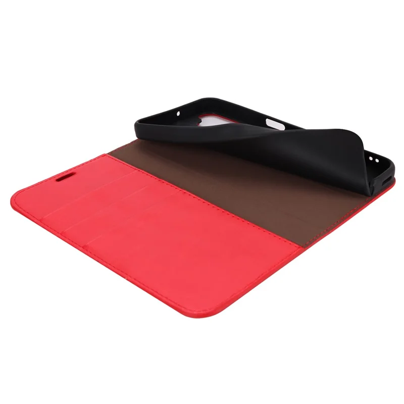 For Samsung Galaxy A16 5G / 4G Case Crazy Horse Texture Split Leather Wallet Phone Cover - Red