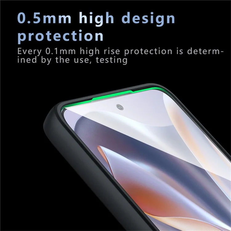 Pour le Motorola Edge 50 5G, étui TPU+PC antichoc transparent