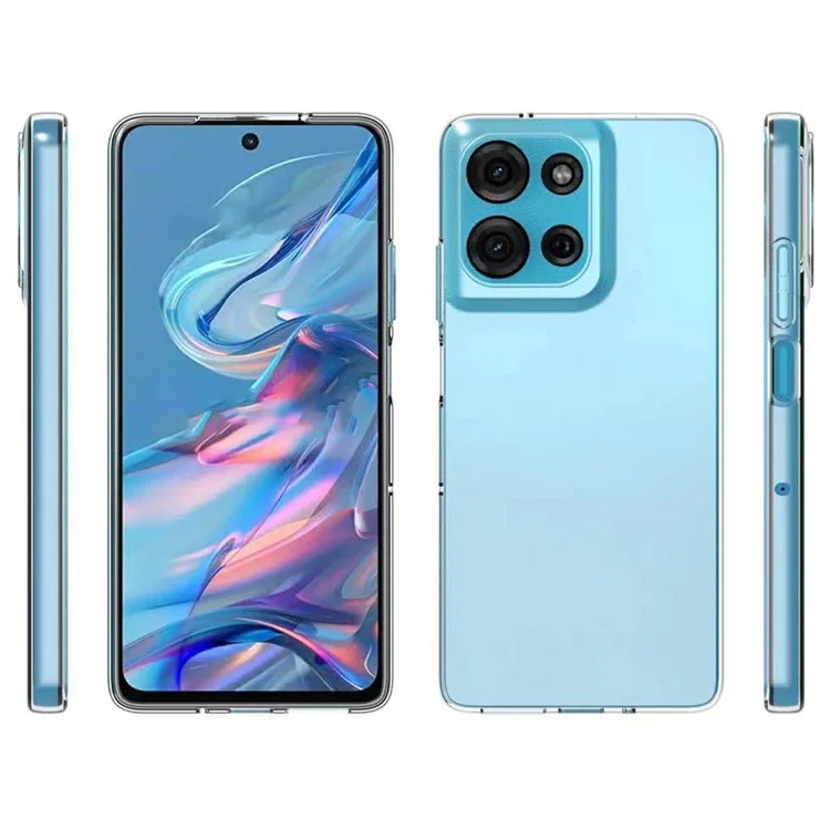 Per Motorola Moto G75 5G Custodia Slim Fit Trasparente Morbida TPU Cover Telefonica